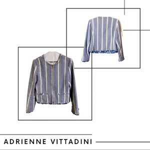 💼Like New Adrienne Vittadini Tweed Blazer, Long Sleeve, Full Zip